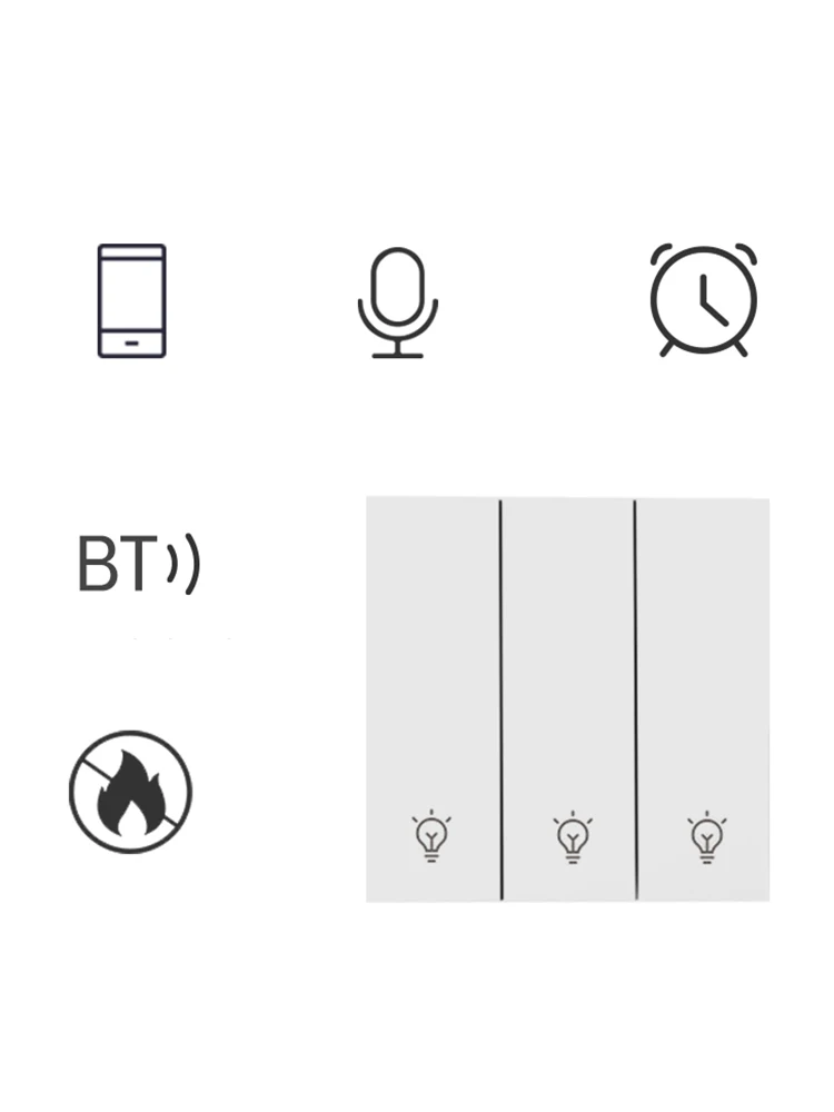 DH-313 WiFi RF433 Smart Switch Panel sterowania z aplikacją tuya Pilot zdalnego sterowania na telefon komórkowy 86 Typ przełącznika ściennego 1 2 3 Smart Life