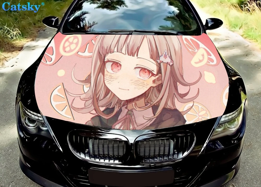 

My Hero Academia Toga Himiko Car Floor Mats,Car hood wrap lion decal, bonnet vinyl sticker, full color graphic decal