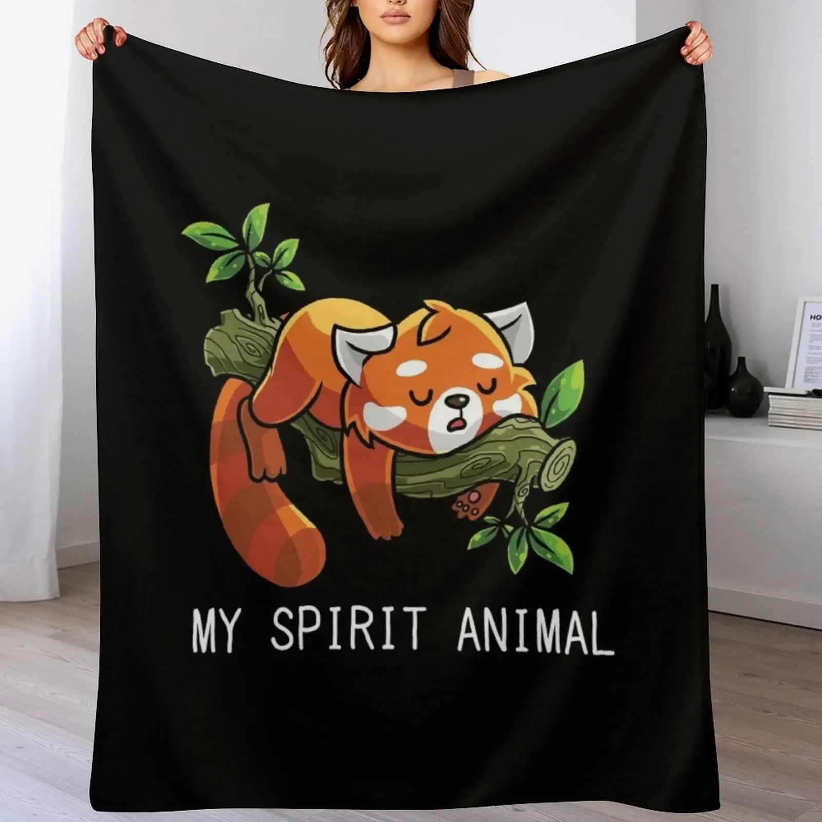 

Red Panda Spirit Animal Throw Blanket heavy to sleep Softest bed plaid Decorative Beds Blankets