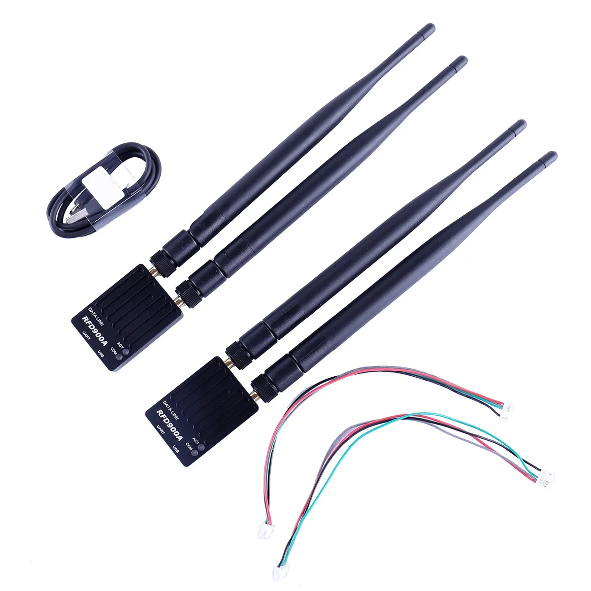 RFD900A Set Sale RFD900X Replacement Metal Shell Data Link Radio Station Long Distance Wireless Data Transmission Module