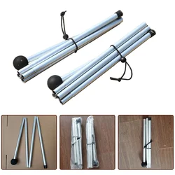 1pc 4/5section Beach Canopy Pole 1.6/2.1m Foldable Beach Canopy Tent Pole Shelter Tarp Pole Aluminum Alloy For Camping Tents