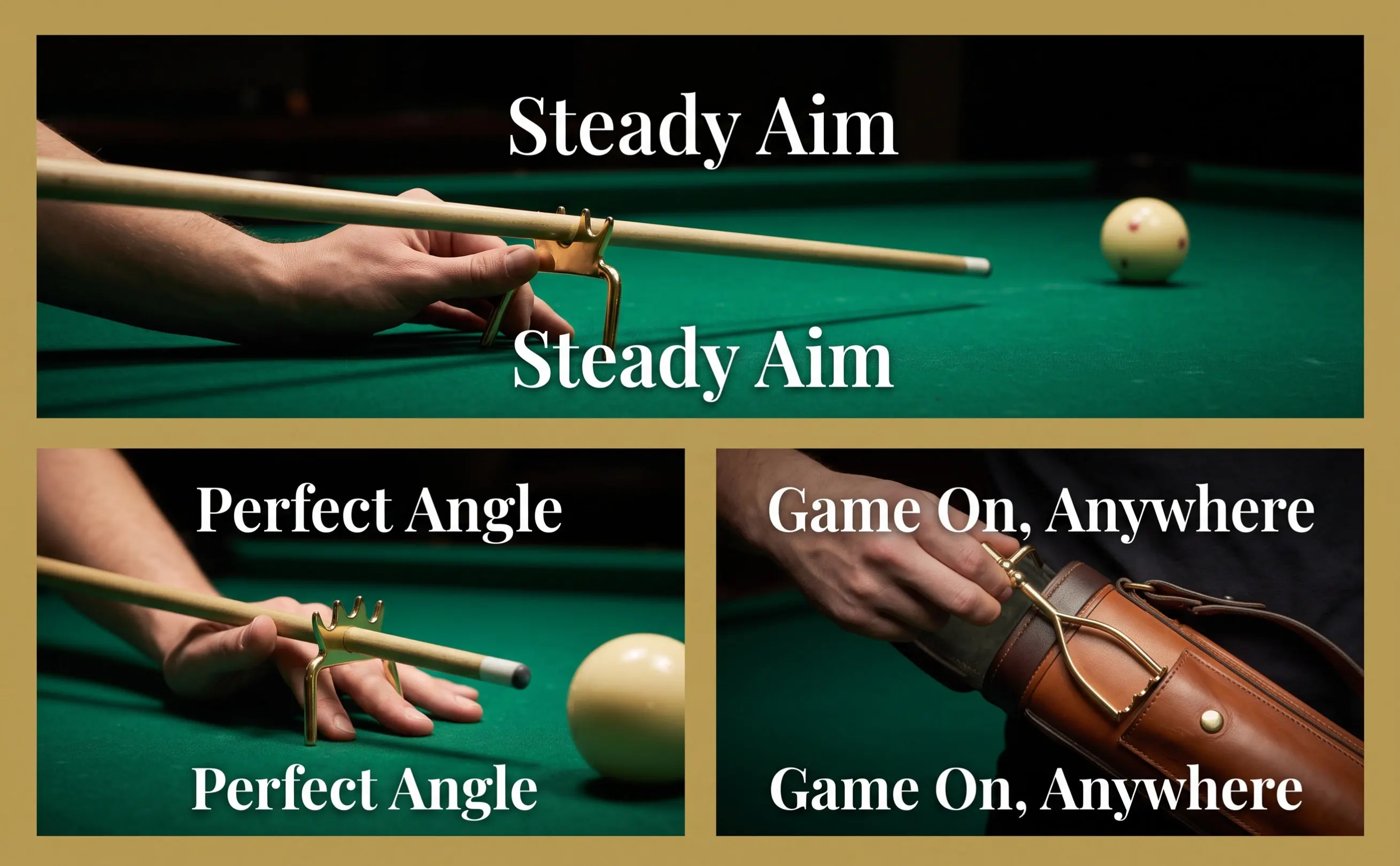 Professional Snooker Cue Bridge Portable Metal Billiard Pool Cue Holder stick Bridge for Precise Shots Billiard