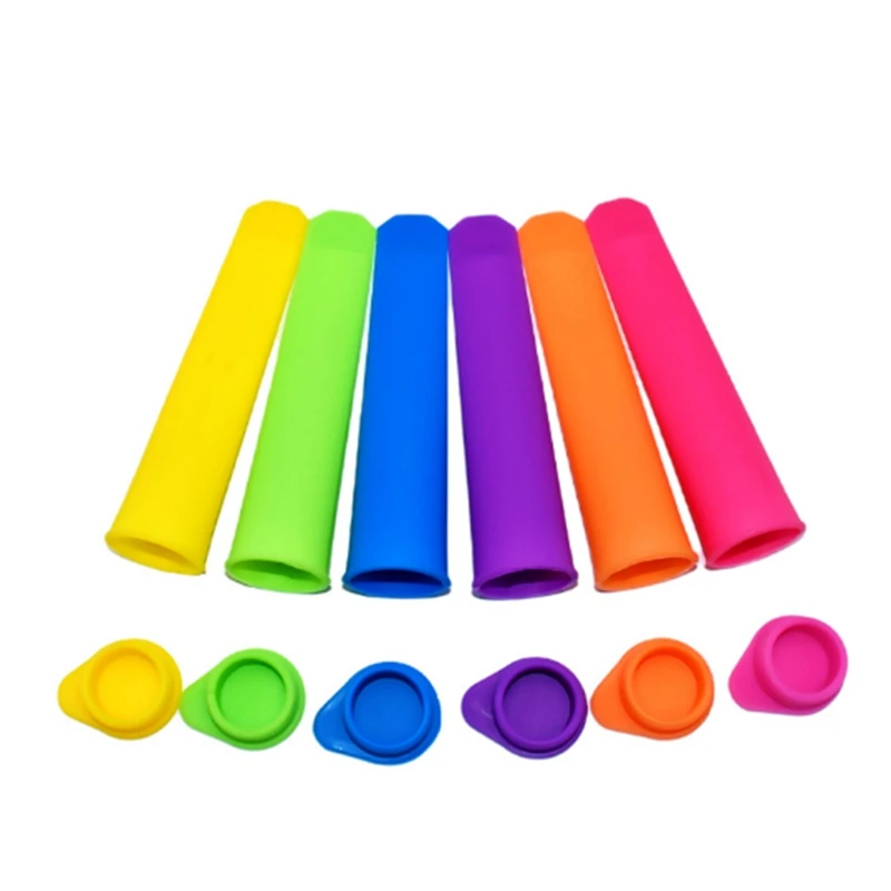 TKOH-30 piezas de moldes para paletas de verano, moldes para helado de silicona de grado alimenticio de colores aleatorios DIY para cocina