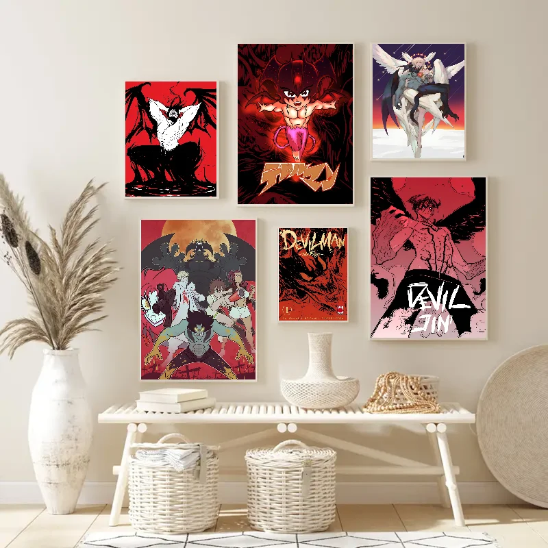 Devilman Crybaby Poster Poster Paper Print Home Living Room Bedroom Entrance Bar Restaurant Cafe Art Painting Decoration