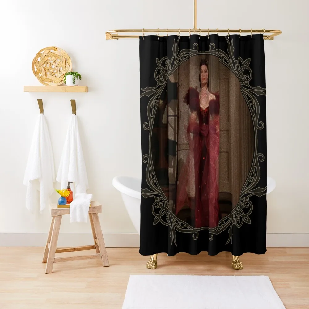 

Scarlett Red Dress Shower Curtain Bathroom Deco Elegant Bathroom Cover Waterproof Fabric Shower Curtain
