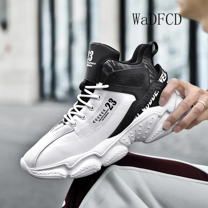 

Высокие кроссовки размера плюс 45, 46, 47, 48, мужские дизайнерские зимние плюшевые туфли, модные повседневные кожаные туфли на увеличенной платформе