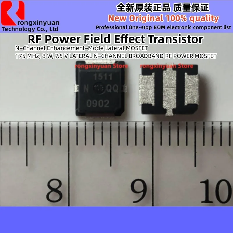 

2PCS MRF1511NT1 MRF1511T1 MRF1511 M1511 S1511 1511 RF 175MHz 8W 7.5V LATERAL N−CHANNEL BROADBAND RF POWER MOSFET New 100%quality