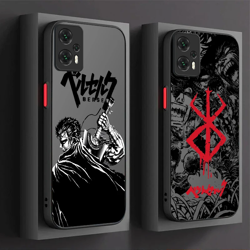 Berserk Comics Case For Xiaomi Mi 13 12 11 Lite 5G 14 13T 12T 11T 14T Pro M5S C65 C75 Poco X7 X6 F6 F5 X5 X3 NFC F3 M6 Pro 4G