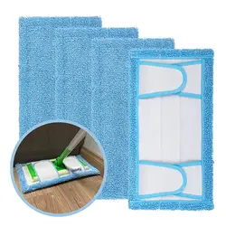 Replaceable Mop Cloth For Swiffer Sweeper Wet/Dry Use Detachable Microfiber Floor Mop Pad Reusable Cleaning Tools Scouring Pads