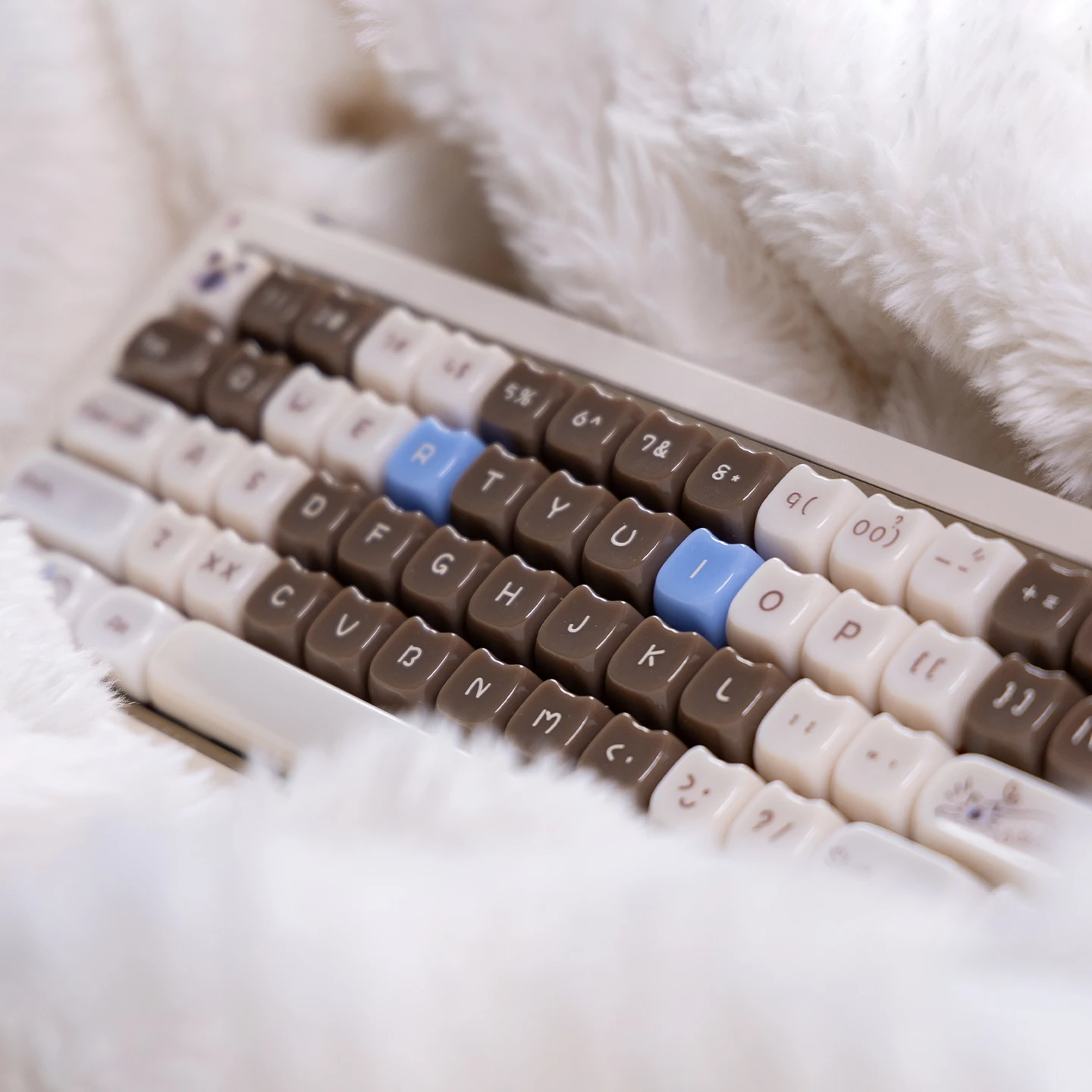 Copritasti a tema gatto MOA + MAO Copritasti per gatti MOA Copritasti per ragazze carine per interruttori Cherry MX Tastiera meccanica