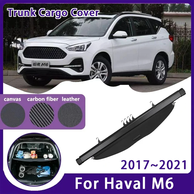 Car Rear Trunk Curtain Cover For Haval M6 2017 2018 2019 2020 2021 Retractable Luggage Trunk Rack Partition Shelters Accessories