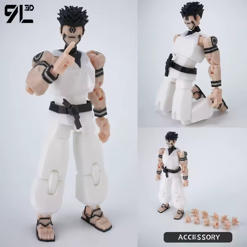 9L3D Printed Anime Jujutsu Kaisen Sukuna Yuji Yuta Satoru Gojo Lucky Dummy 13 Movable Shapeshift Action Figures Mannequin Toys - Image 19