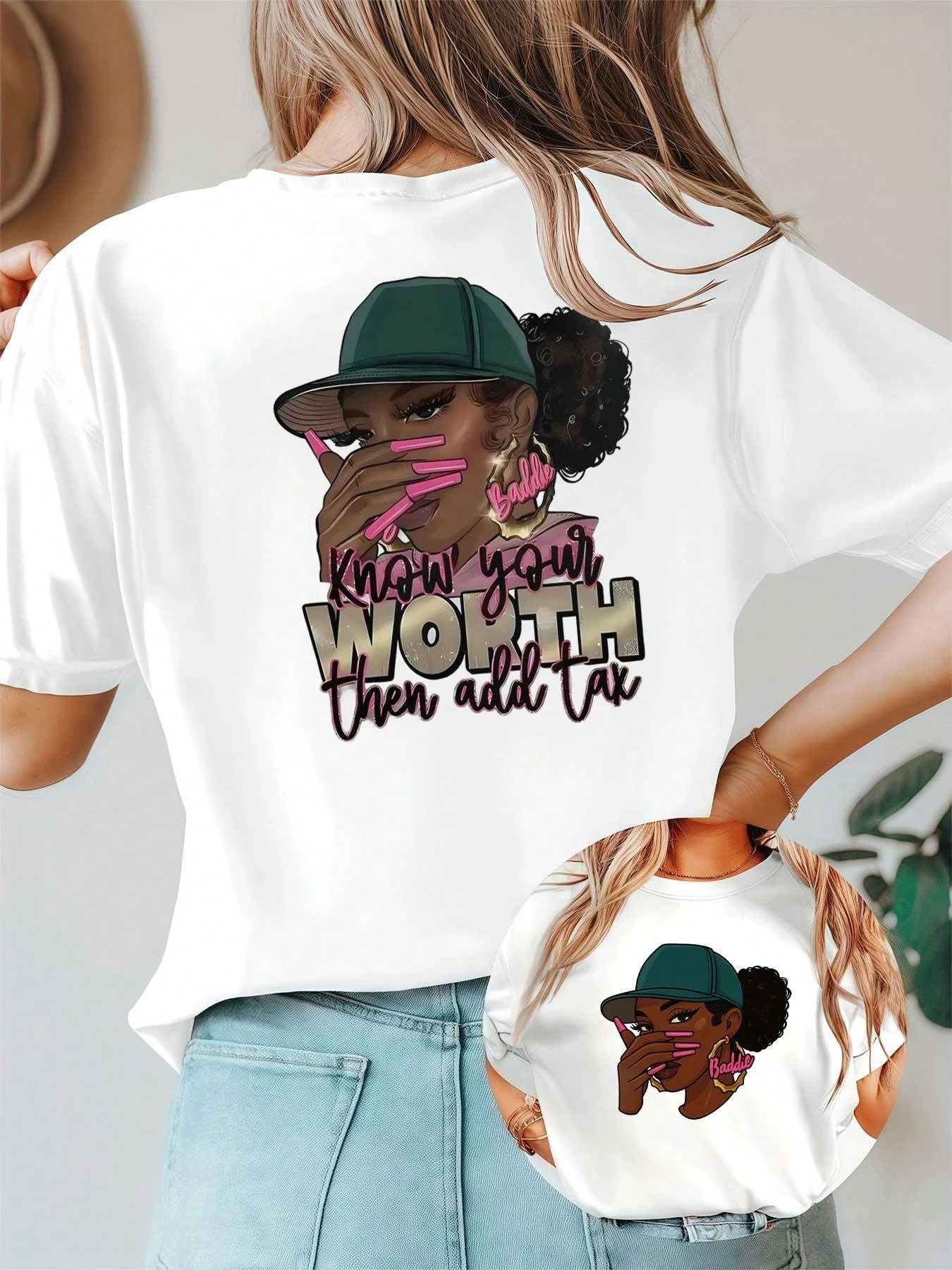 

Крутая футболка с принтом для девочек, лето 2026, женская одежда больших размеров, стиль Y2k, Harajuku, уличный стиль, повседневный уличный топ с короткими рукавами