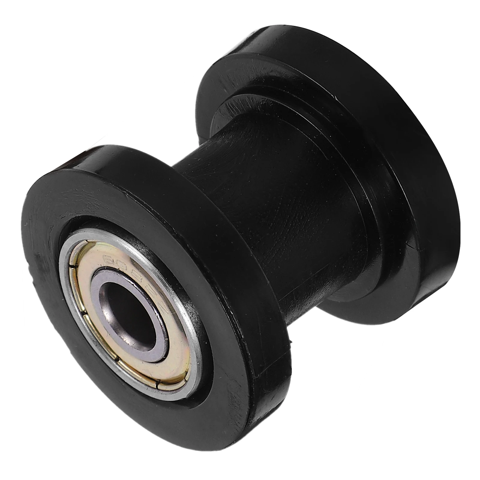 

Motorcycle Chain Tensioner 8mm Black Guide Roller Wheel Anti Slip Plastic Bearing Steel Fits Most ATV Motorcycle Accessories
