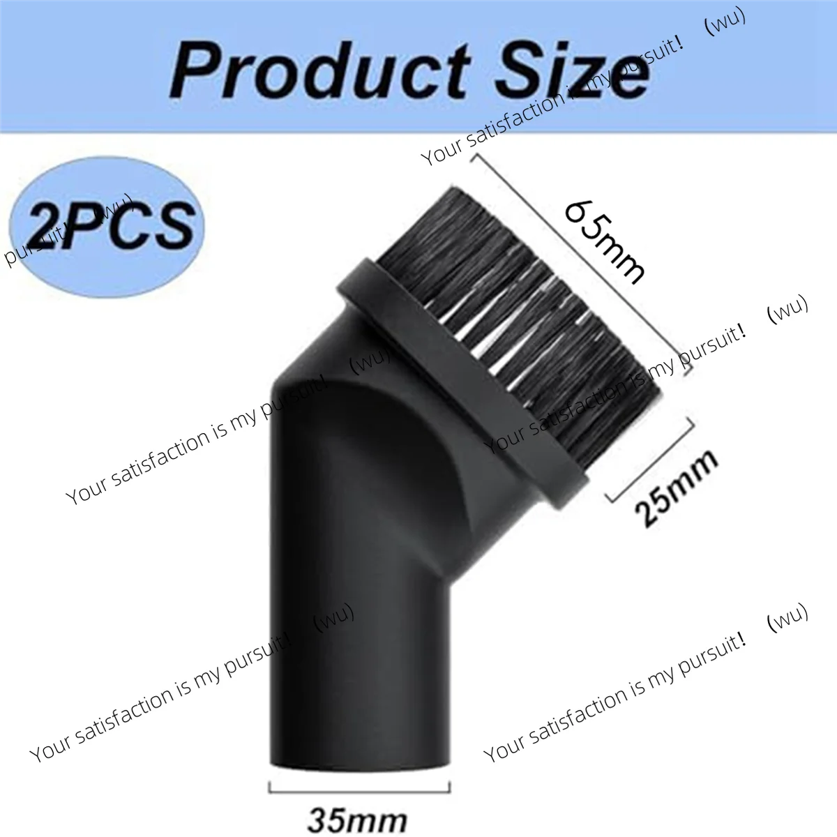 For Most Brand A02V-Vacuum Cleaner Brush, Pack of 2 35 mm Dust Brushes, Vacuum Cleaner Furniture Brushes