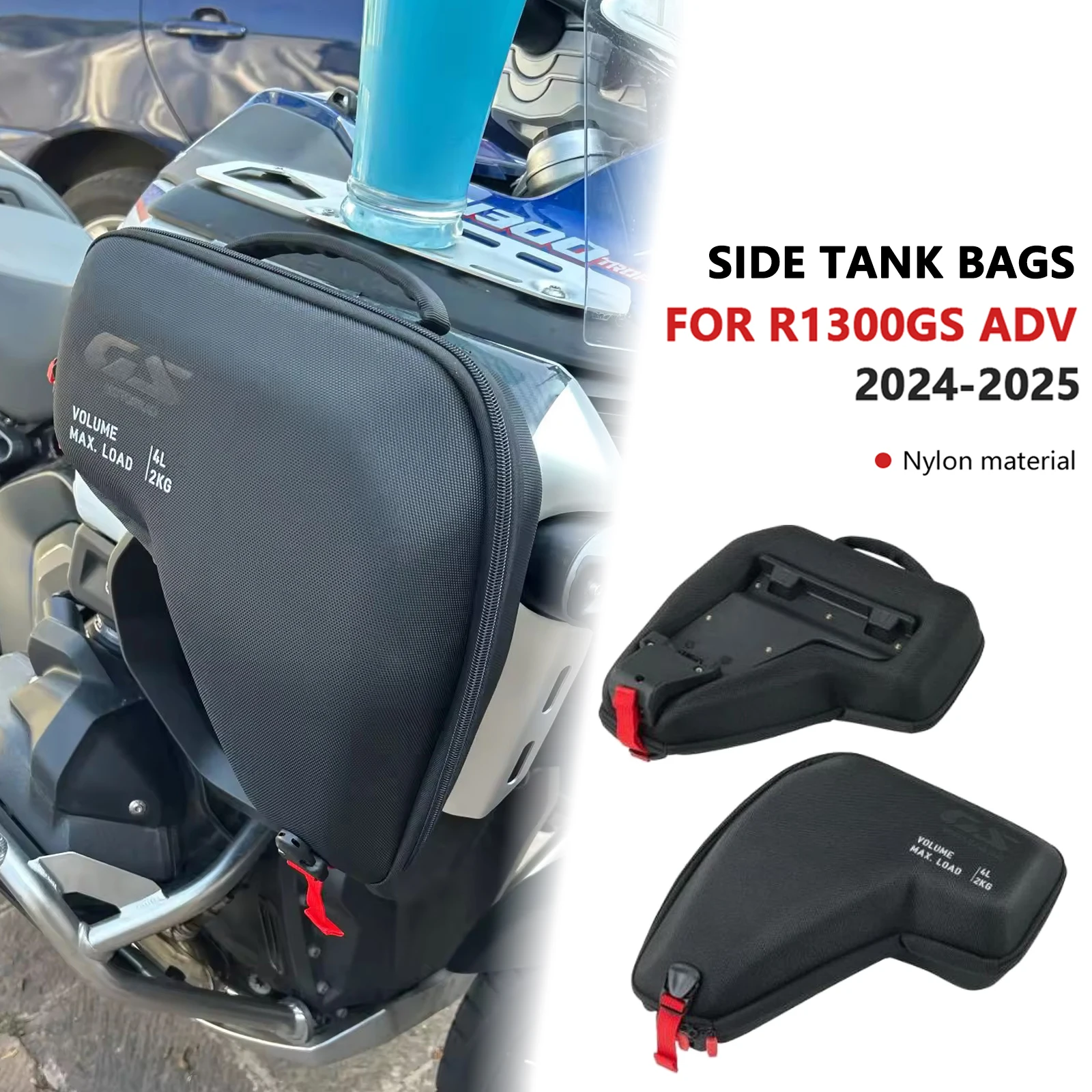 

Аксессуары для мотоциклов R1300GS Adventure Fairing, левая и правая сумки на радиатор, водонепроницаемая сумка для R1300 GS ADV R1300GS 2024-2025