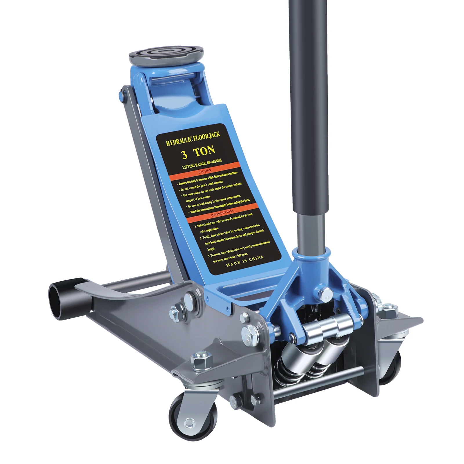 3 Ton Low Profile Floor Jack,Hydraulic Aluminium Steel Car Jack,Provide Stable Support,Lifting Range3.15-18.31