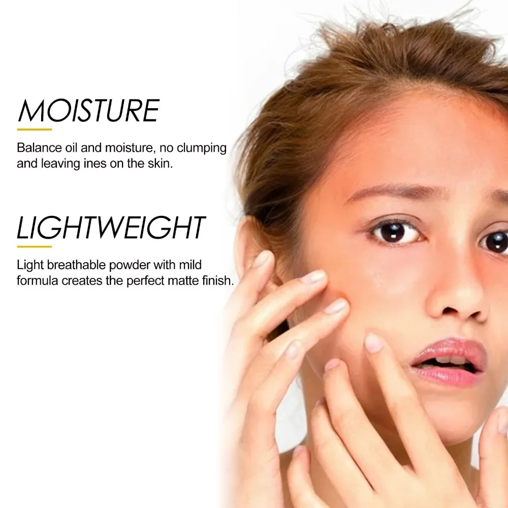Waterproof SPF 50 Brush Sunscreen Powder Long Lasting Matte Loose Powder Sunblock Oil Control Powder Sunscreen for Face view 2