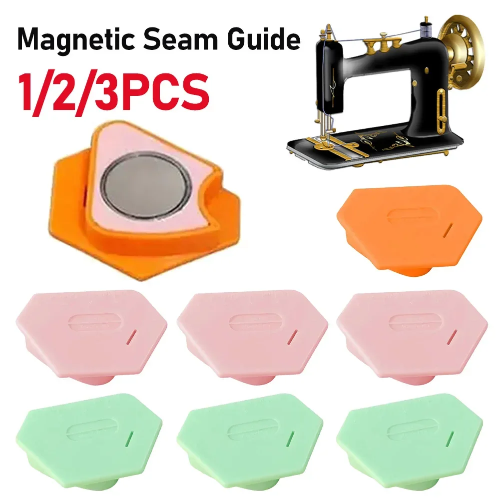 

Магнитная направляющая для швейных швов, многоугольный сильный магнитный манометр со шкалой, противоскользящая ручка, аксессуары для швейных машин, линейка Hemmer