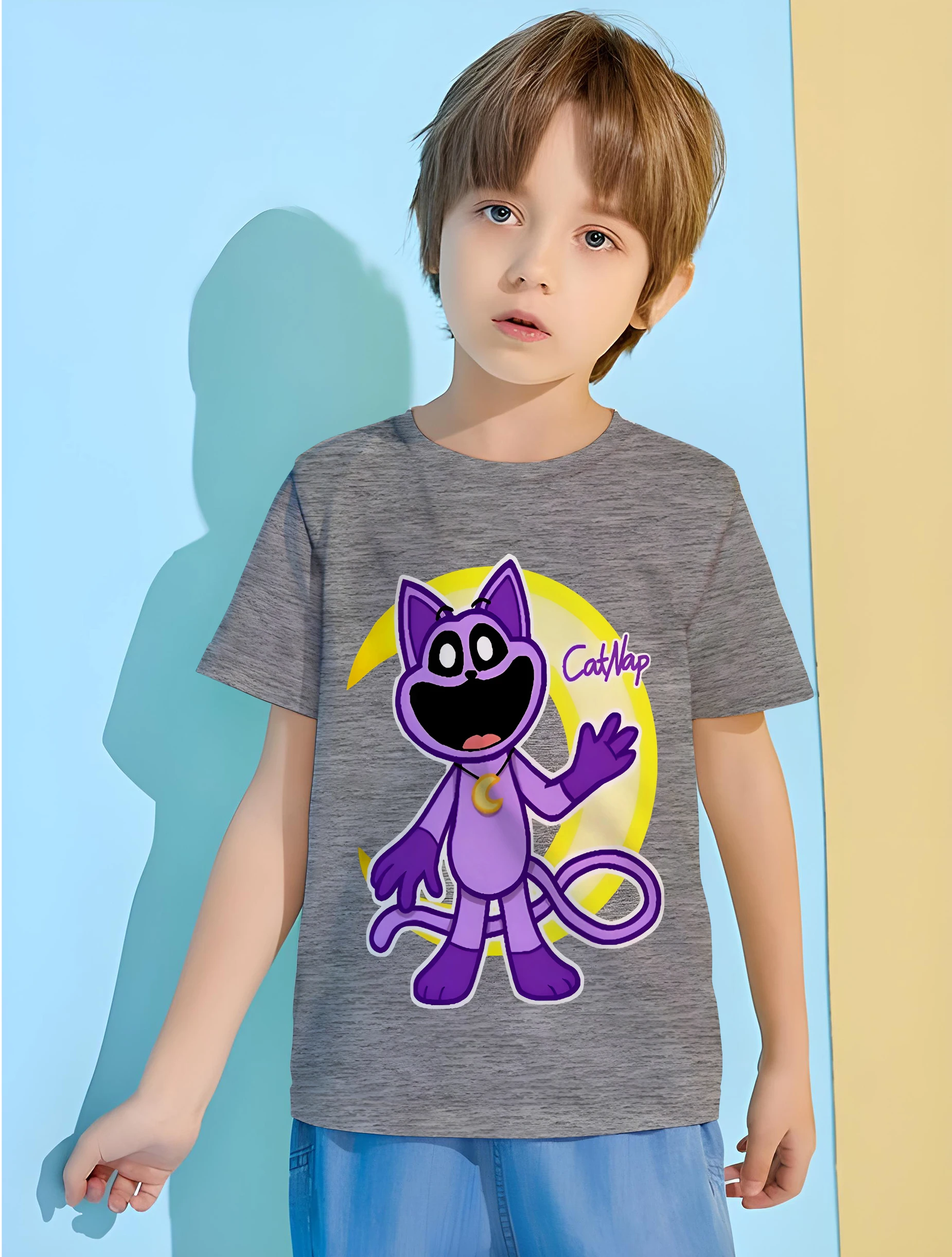 

CatNap Clothing Boy Child T Shirt Clothing for Boys Children Clothes Kids T-shirts Baby Summer Clothes T-shirty Tops Children's