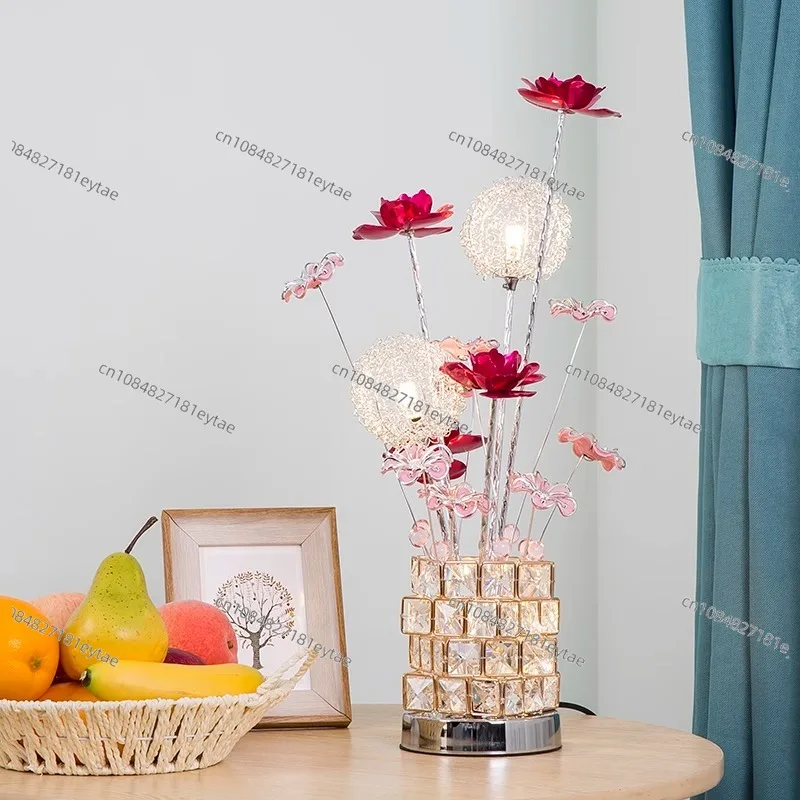 Decorative table lamp Bedroom bedside lamp Modern simple Nordic living room pastoral table lamp