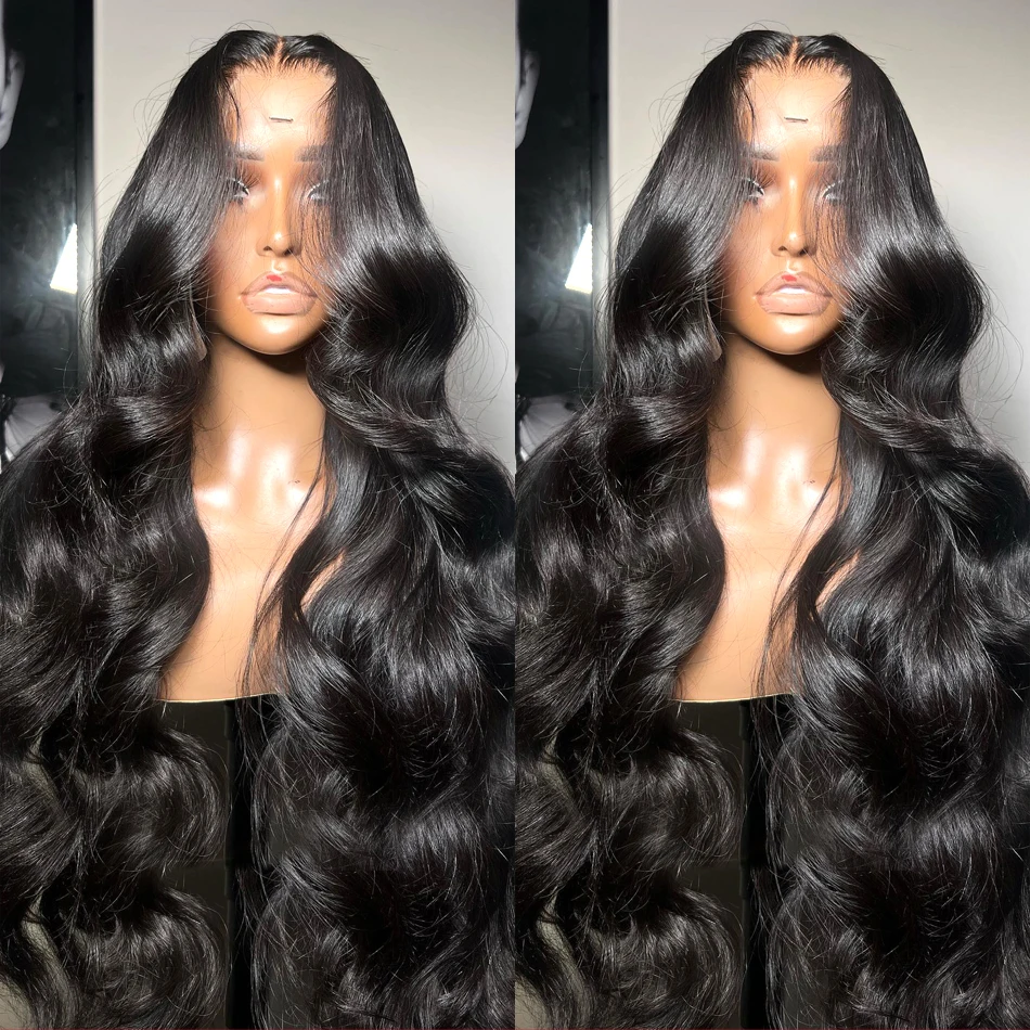 30 40 inch black 13x6 Hd body wave Lace Front Human Hair Wigs 13x4 brazilian hair wig pre plucked for Women