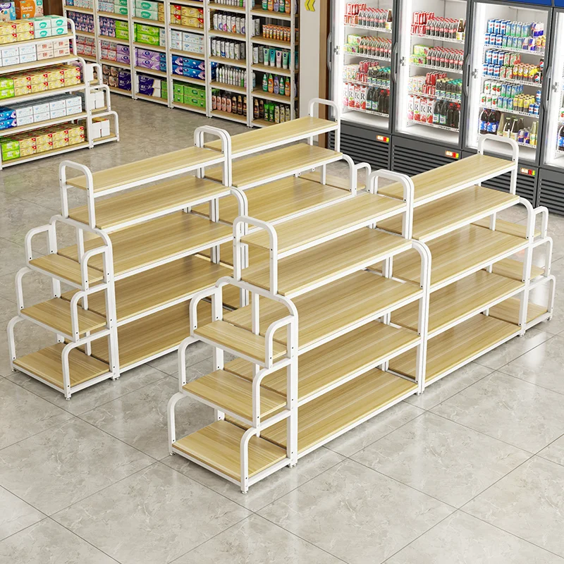 Supermarket  Double-sided mid-island Container Maternal and infant store booths Cosmetics display stands Shoe racks