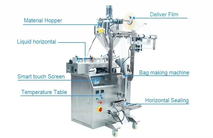 آلة تعبئة كاتشب الصلصة متعددة الوظائف من الفولاذ المقاوم للصدأ