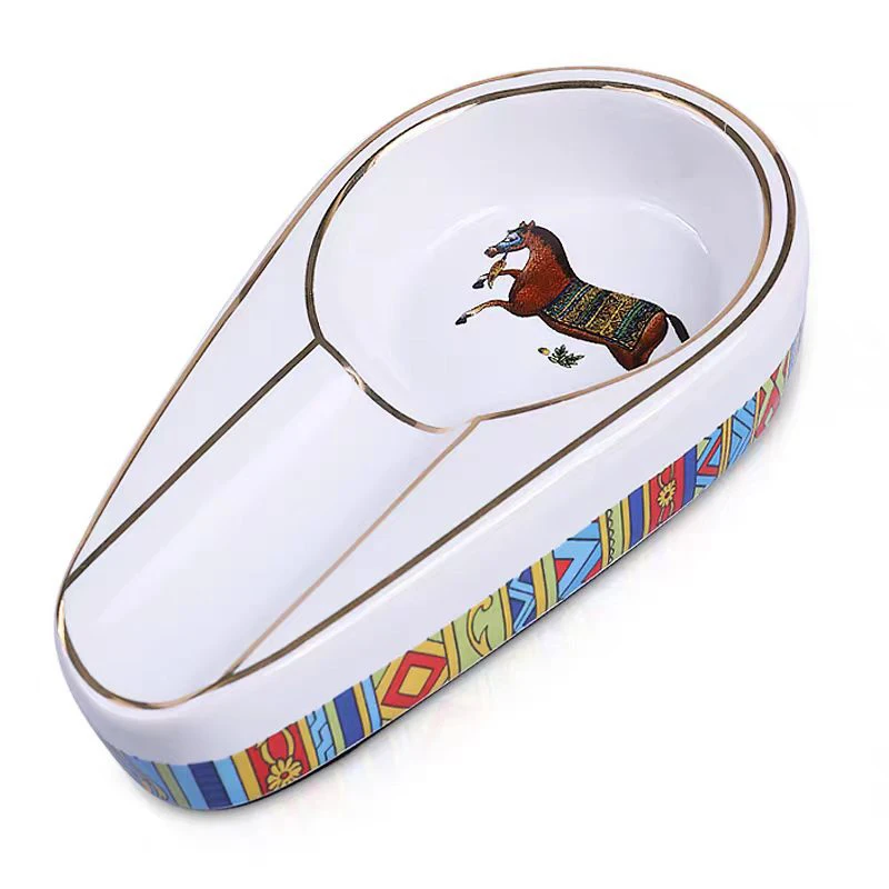 Cigar Gadgets Home Cigar Ashtray Portable Ceramic Cigars Ash Tray Tobacco Cigarette Ashtrays Holder view 6