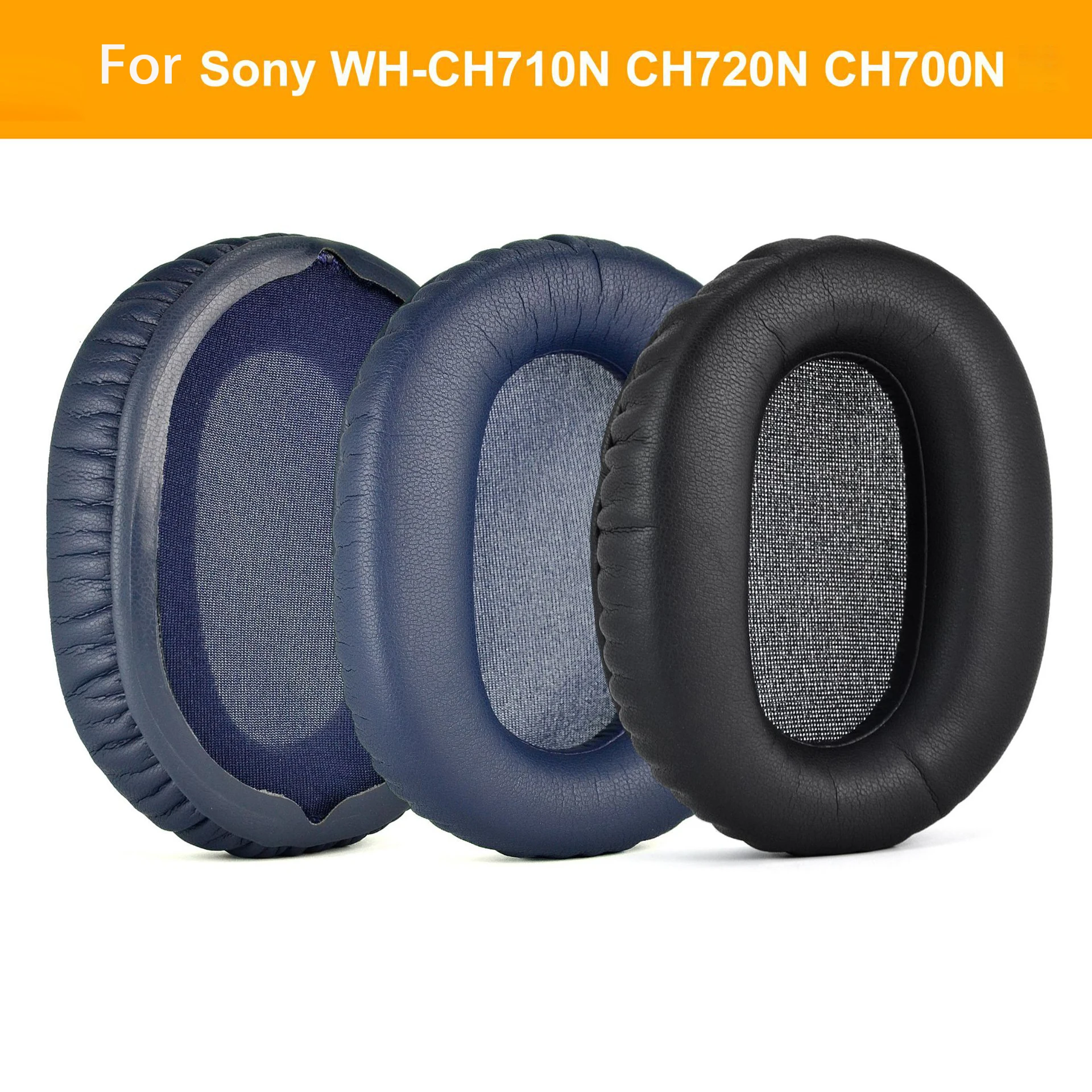 Almohadillas de proteína suave para auriculares Sony WH-CH710N CH710N CH720N CH700N, cojines gruesos, fundas duraderas
