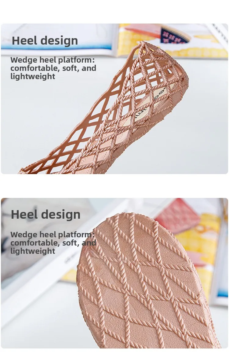 Damen-Netzgewebe-Ballerinas 2026 Sommer Markendesign Hohle Alltagssandalen Bequeme Netz-Strandschuhe – Detail 4