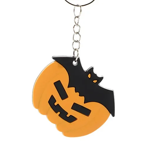 Creative Cartoon New Halloween Small Pendant Pumpkin Lamp Ghost Keychain Magic Ghost House Series Jewelry Anime Cute Key Chains