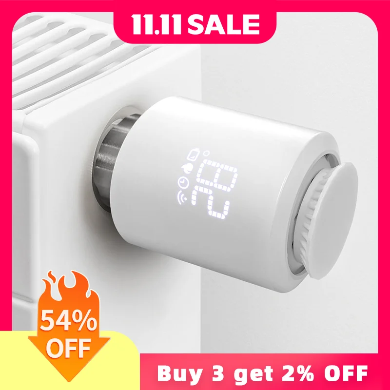 Tuya Smart ZigBee 3.0 TRV Radiator Actuator Valve Thermostatic Radiator Valve Temperature Controller Support Alexa Google Home