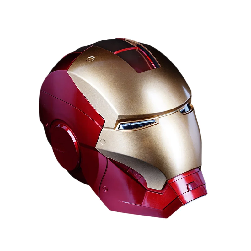 Iron Man casco MK7 1:1 maschera apribile luminoso modello regalo per bambini Cosplay Prop regalo Marvel Toy periferiche cinematografiche The Avengers