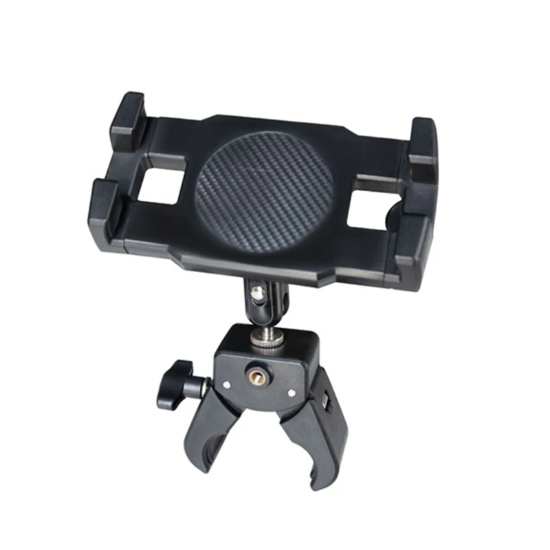 

U55C Multiple Tablets Phone Clip With 1/4Inch Hole For Exercise Bike Handlebar