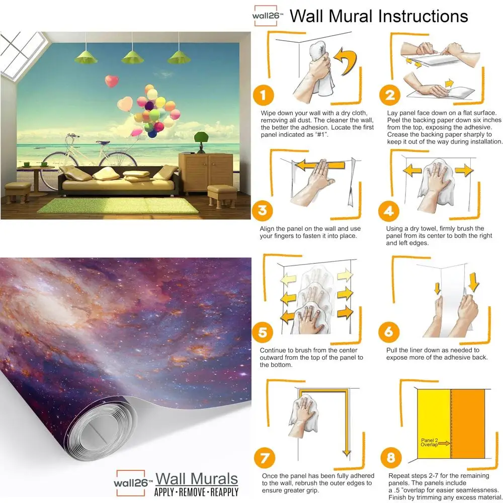 خمر دراجة الحب بالون الشاطئ السماء الزرقاء الصيف الزفاف للإزالة جدار جدارية المفهوم