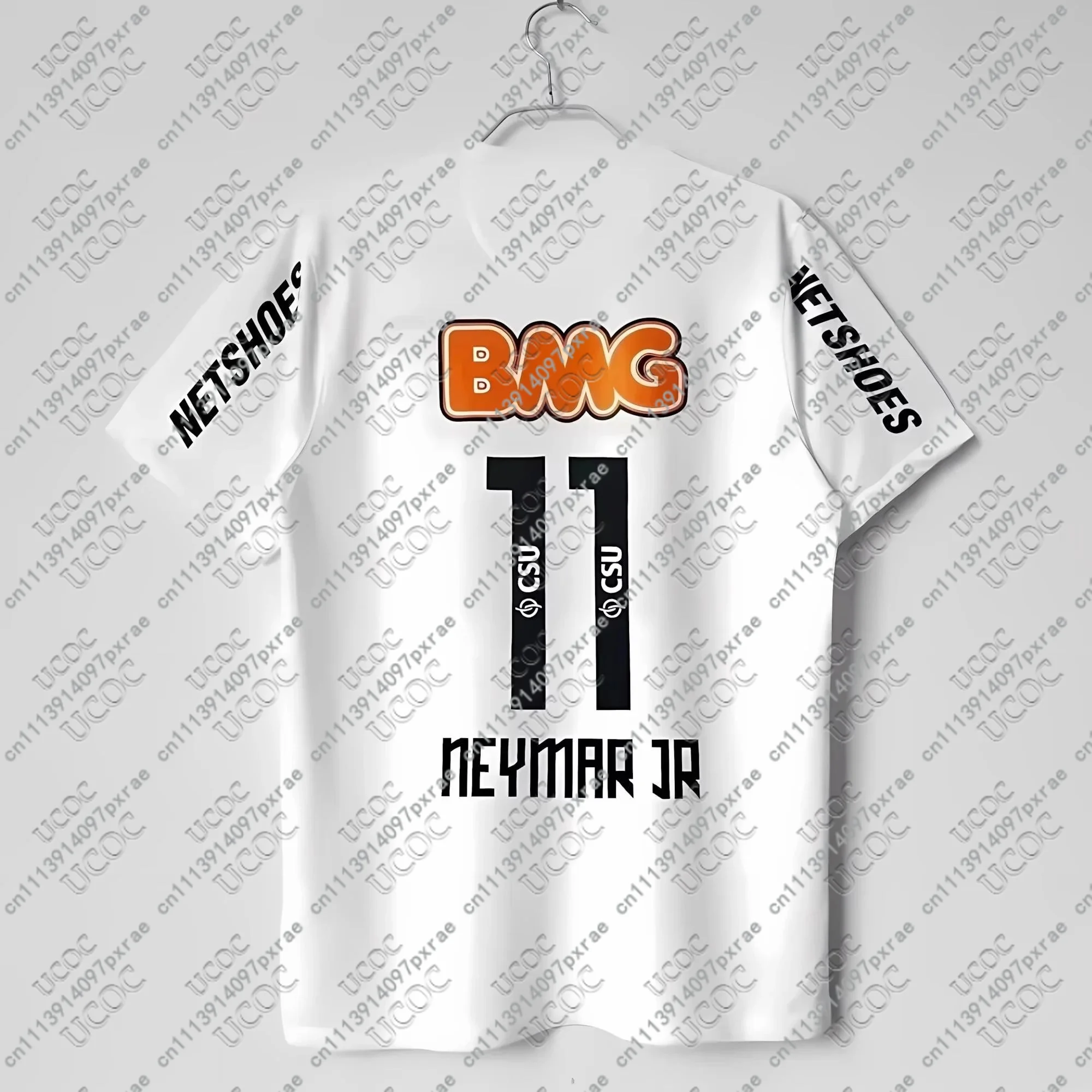 2026 Herren Neymar JR # 11 S-Santos FC Top Erwachsenen-Heimtrikot Spiel Sport Brasilien Herren Trainings Atmungsaktives Fußballtrikot