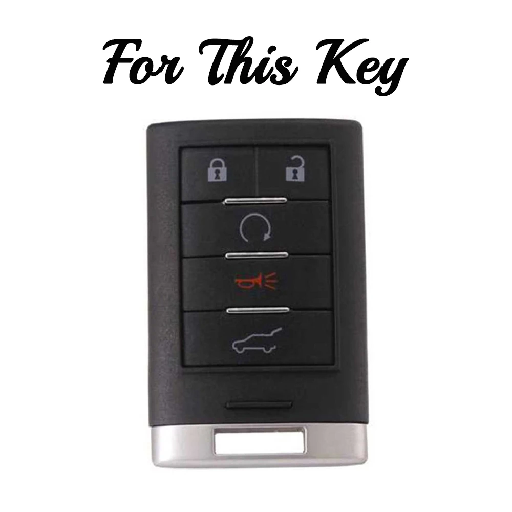 TPU Remote Car Key Case Cover for Cadillac DTS SLS SRX XLS STS Escalade CTS ATS 28T CTSV XTS for Chevrolet C7 Corvette Shell Fob