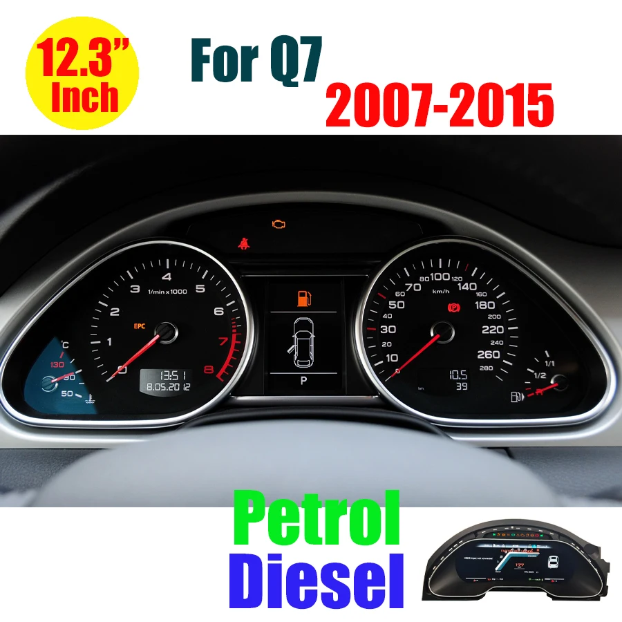 Digitaal instrumentencluster LCD snelheidsmeter voor Audi A3 A4 A5 A6 A7 S6 Q3 Q5 Q7 TT CarPlay Android Auto dashboardpaneel cockpit