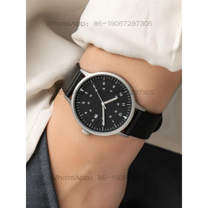 Luminous Pointer Calendar Function Men's and Women's Belts Stainless Steel Waterproof Watch