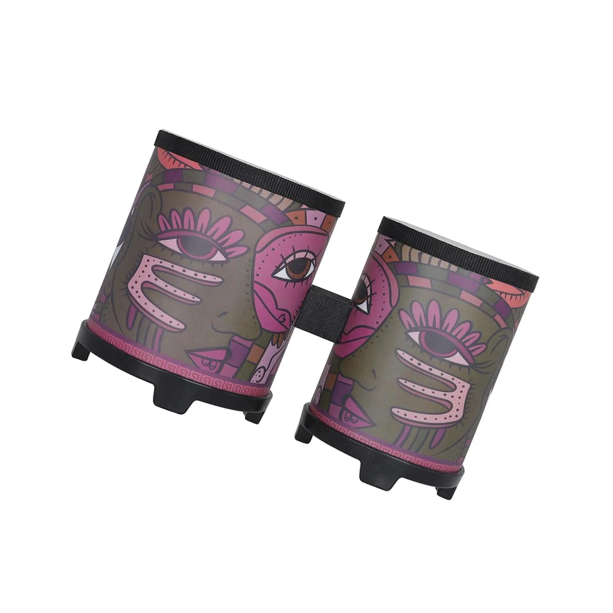 

Барабаны BONGOS 4 и 5 дюймов, маленькие, с натуральной кожаной мембраной, деревянные, двойные, ударные инструменты