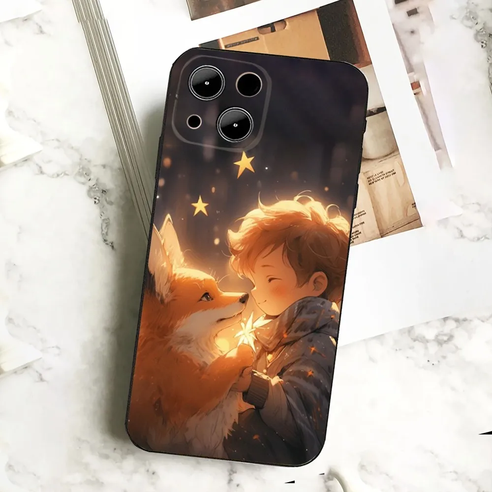 Cartoon L-Little Prince  Phone Case  For IPHONE 15,13,14,12,Mini ,11, Xr, X ,Xs Pro Max 8, 7 Plus Back Cover