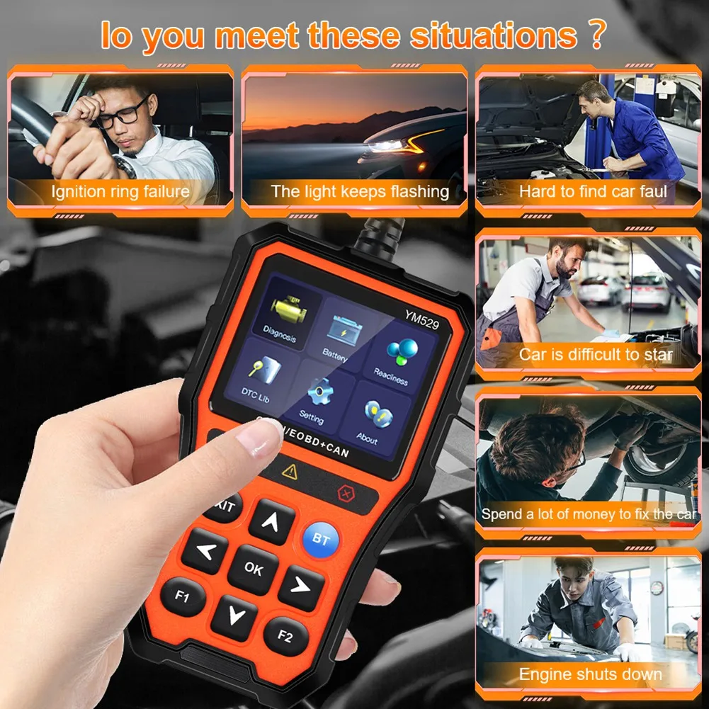 

Ingenious-OBD2 Engine Code Reader Automotive Diagnostic Tool Battery Life Check And Evaluation Car Scanner