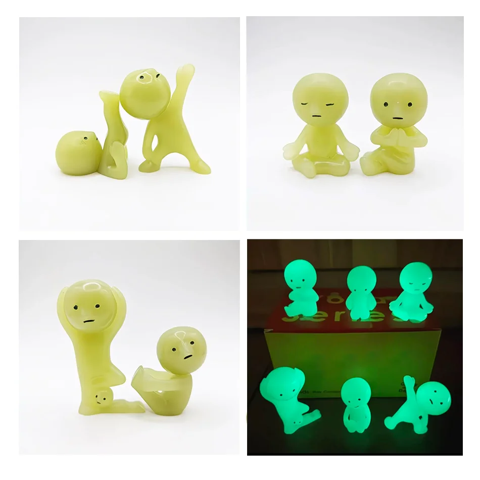 SMISKI lIVING Series Noctilucent Green Doll Action Figures الديكور لعبة مجسمة المشجعين هدايا الأطفال