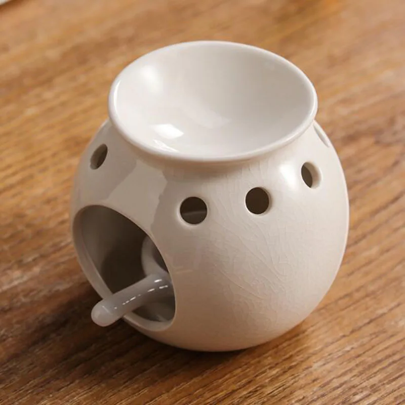 Ceramic Oil Incense Burner Candle Holder Essential Aromatherapy Oil Burner Indoor Smell Product Living Room Bedroom Home Decor