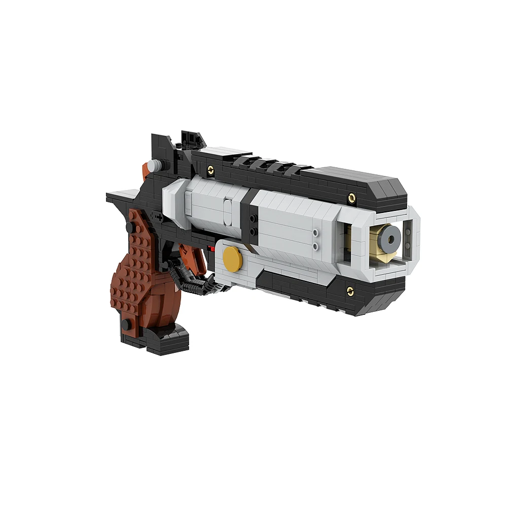 Gobricks Military Gun strzelanie gry Apex-Legends & Titanfalls 2 Wingman rewolwer broń Model Building klocki dla dzieci