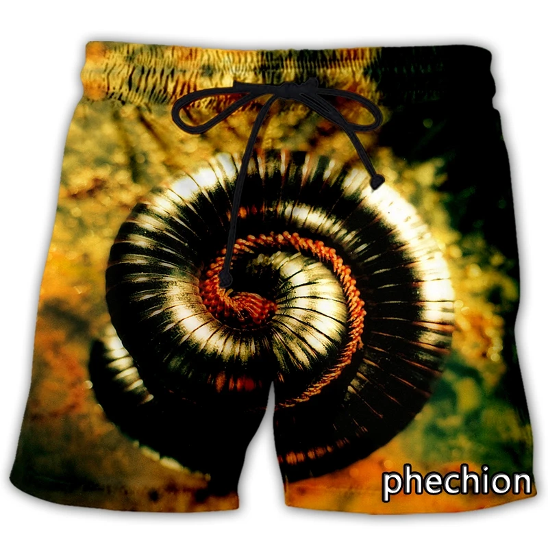 Phechion-pantalones cortos deportivos para hombre y mujer, Shorts informales con estampado 3D, banda de uñas de nueve pulgadas, ropa de calle suelta, L147