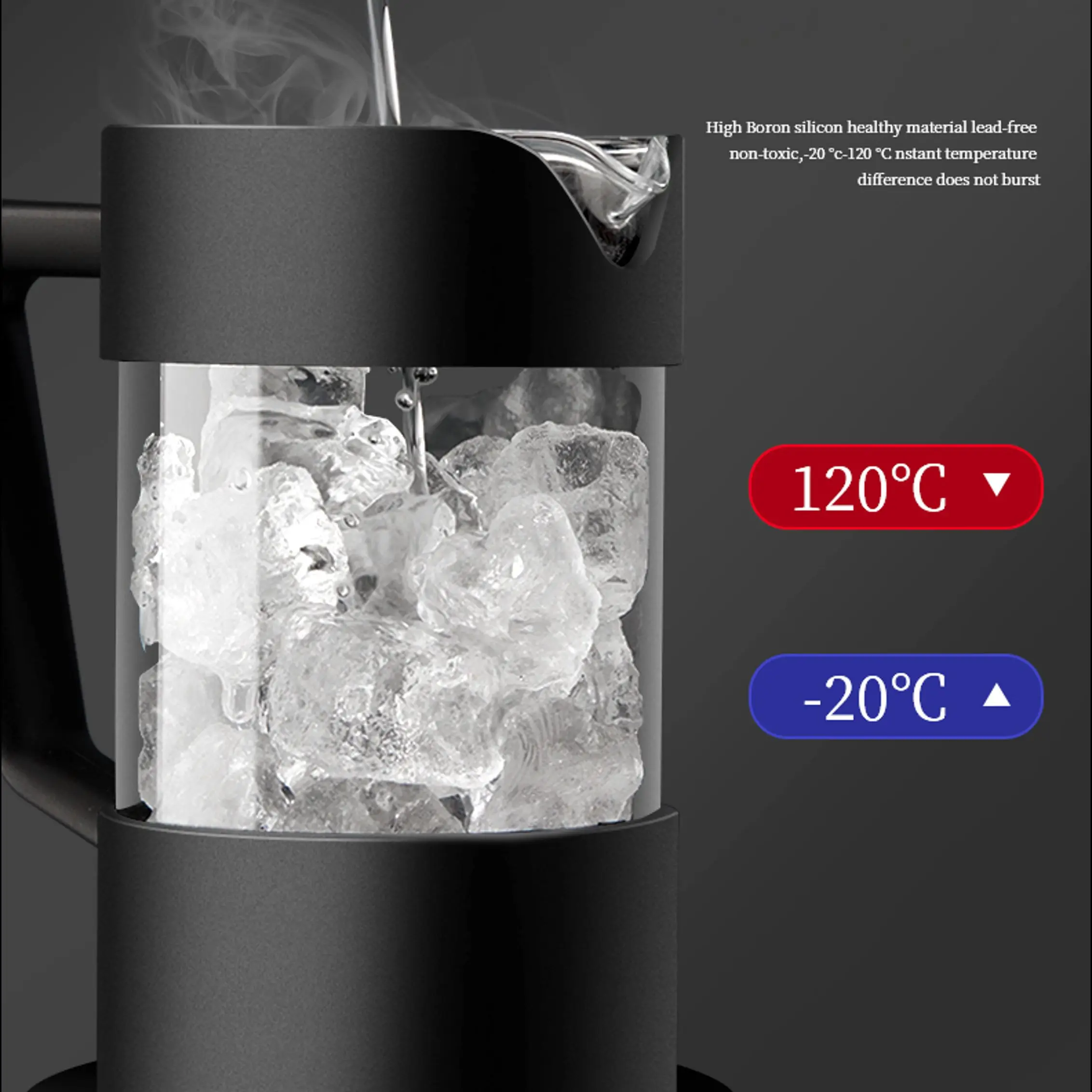 Cafetière à pression française 350 600 1000ML, verre à haute teneur en Borosilicate, cafetière pour maison, mousse de lait, appareil à thé Barista