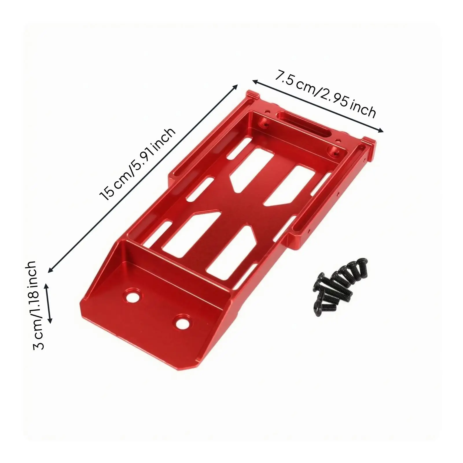 Sturdy Aluminum Car Fixing Base for MN86S MN128 RC Truck Chassis Battery Tray