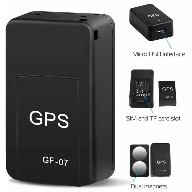 GF 07 Mini Airtag Android GPS Tracker การติดตามแบบเรียลไทม์ Anti Theft Lost Locator Strong Magnetic Mount SIM ข้อความ Positioner